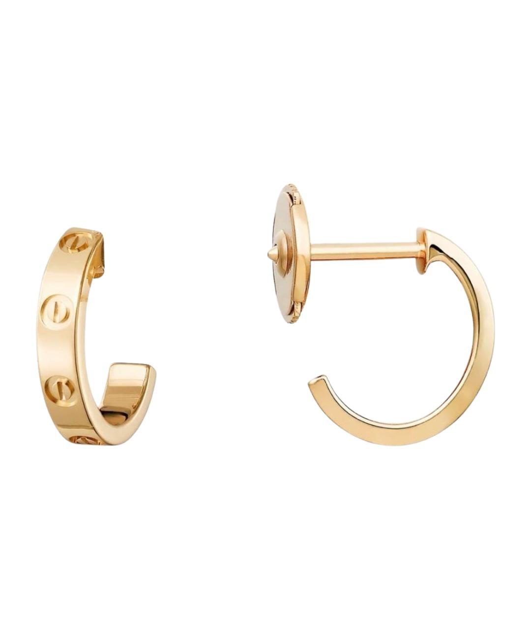 CARTIER Золотые серьги из желтого золота, фото 1