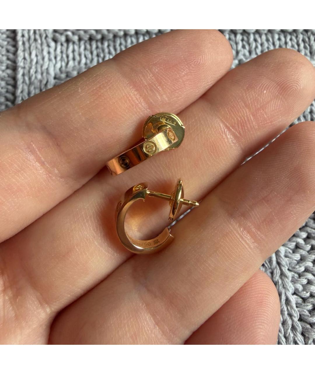 CARTIER Золотые серьги из желтого золота, фото 8