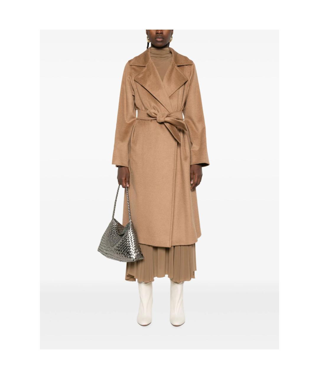 MAX MARA Коричневое пальто, фото 3