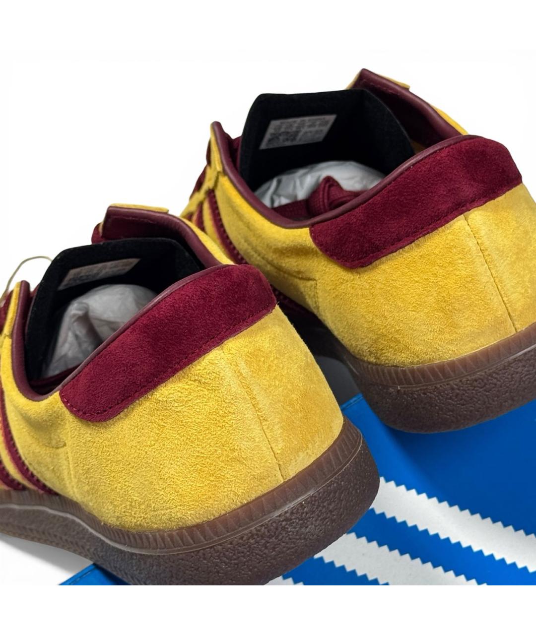 ADIDAS Желтые замшевые низкие кроссовки / кеды, фото 6