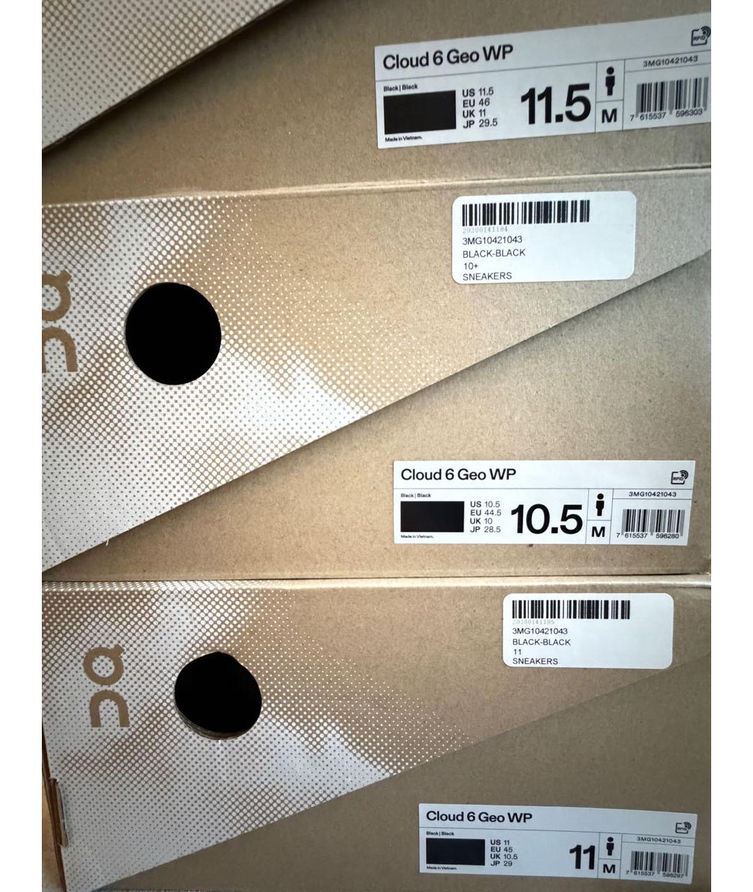 ON Черные текстильные низкие кроссовки / кеды, фото 6