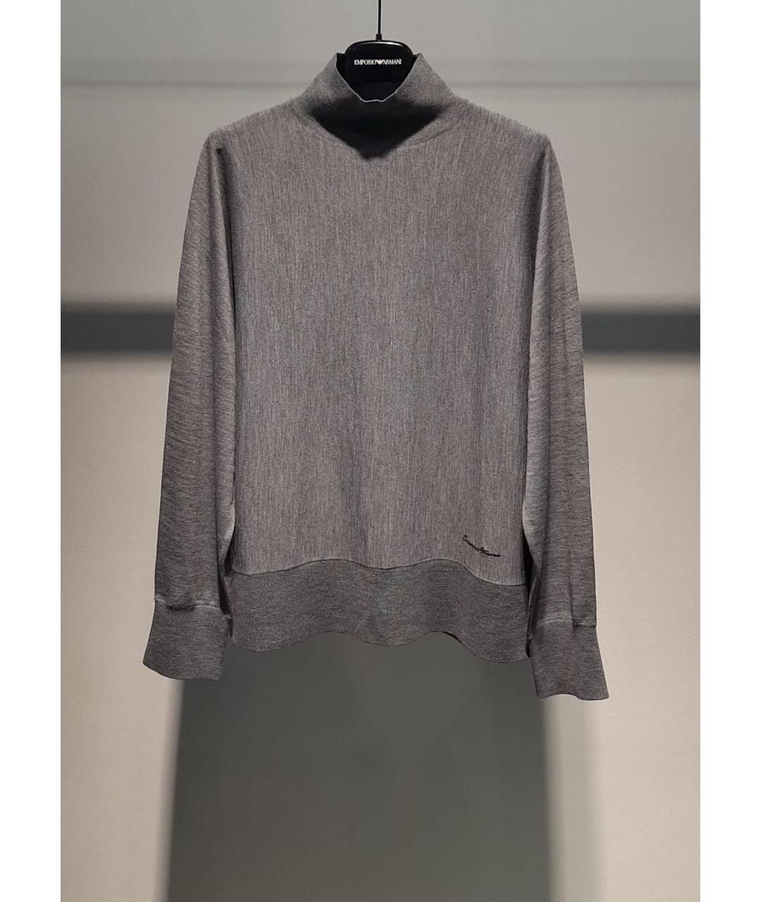 EMPORIO ARMANI Серый джемпер / свитер, фото 3