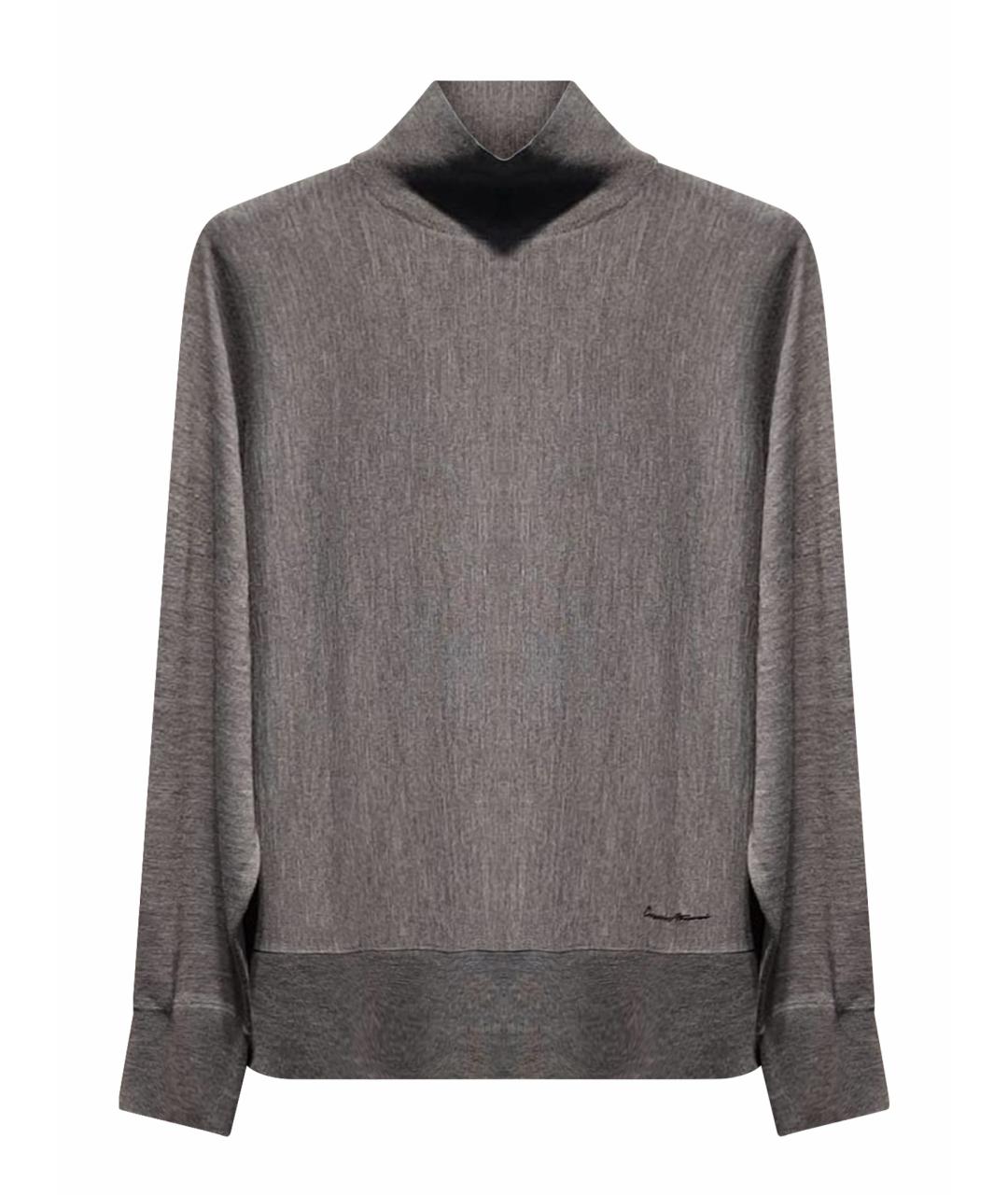 EMPORIO ARMANI Серый джемпер / свитер, фото 1