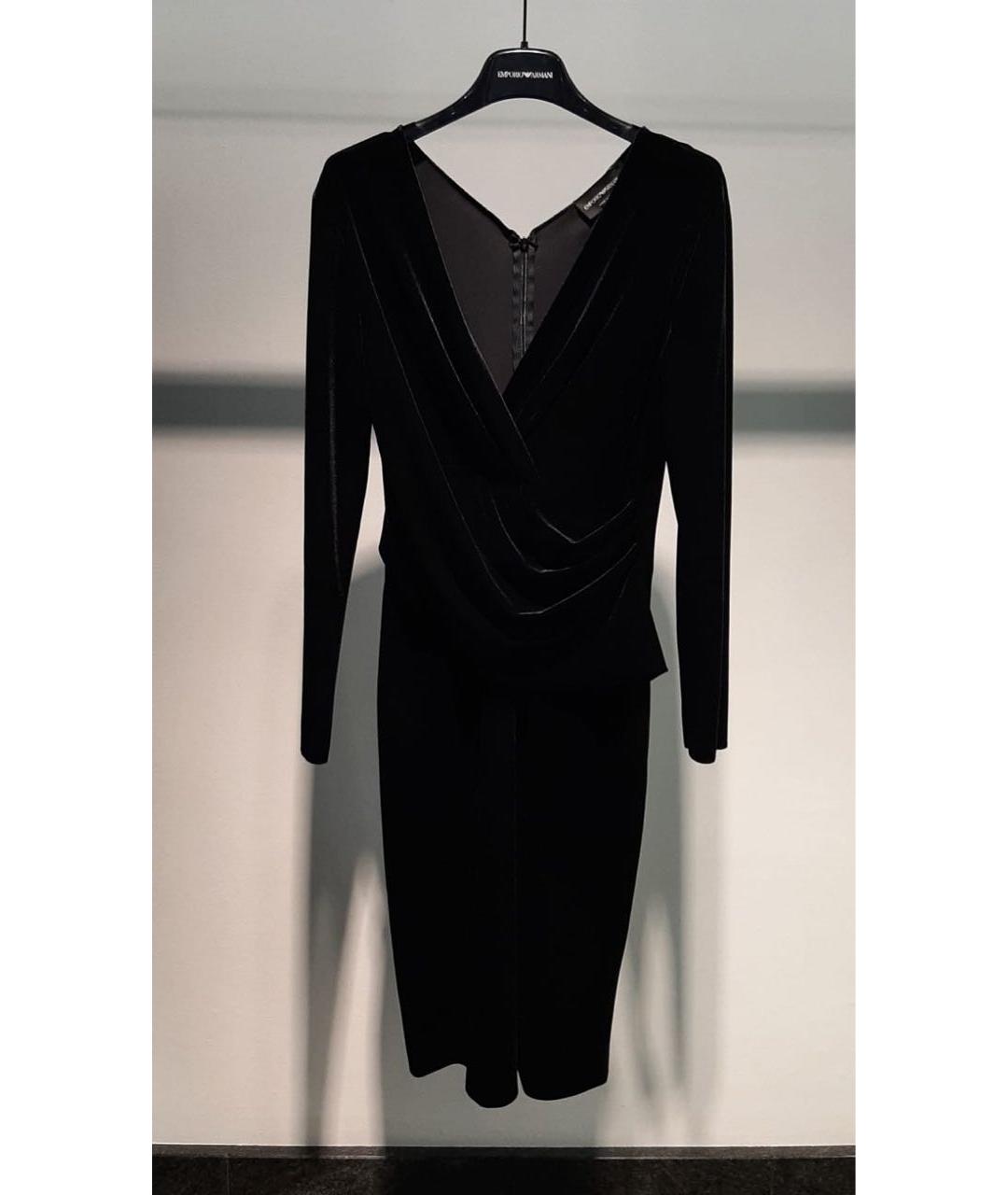 EMPORIO ARMANI Черное повседневное платье, фото 3