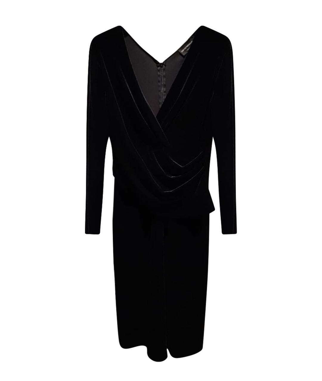 EMPORIO ARMANI Черное повседневное платье, фото 1
