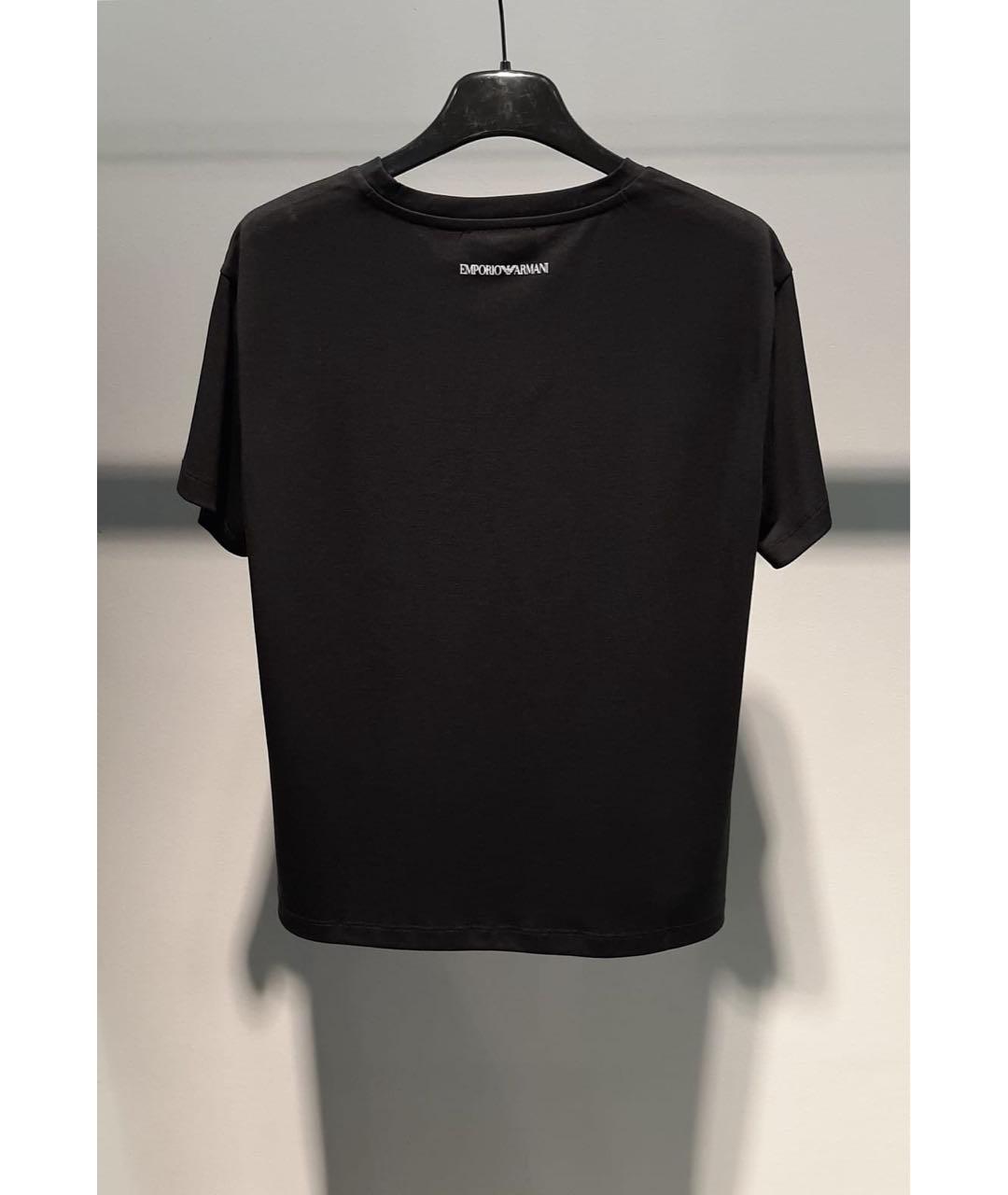 EMPORIO ARMANI Черная футболка, фото 2