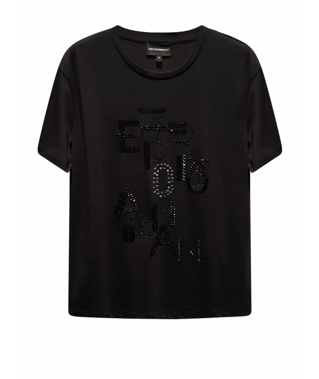 EMPORIO ARMANI Черная футболка, фото 1