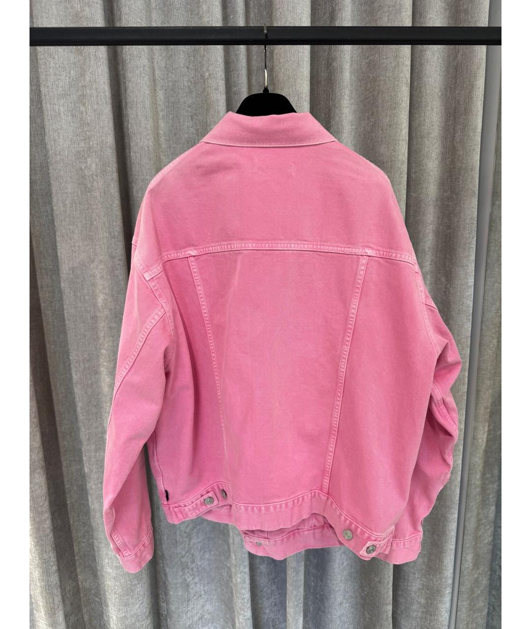 BALENCIAGA Розовая деним куртка, фото 2