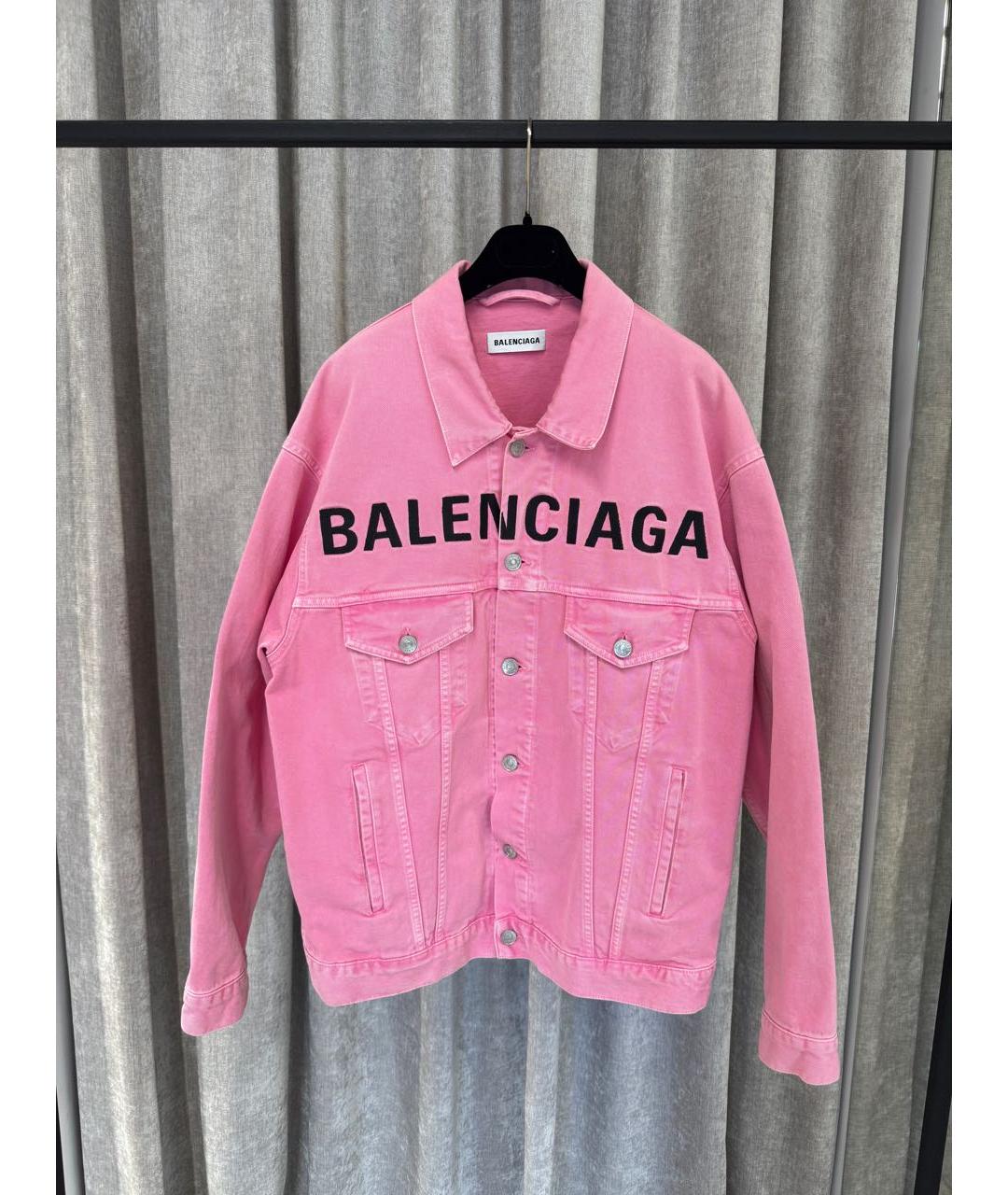 BALENCIAGA Розовая деним куртка, фото 5