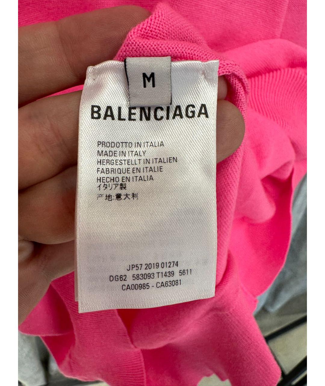 BALENCIAGA Розовый шерстяной джемпер / свитер, фото 4