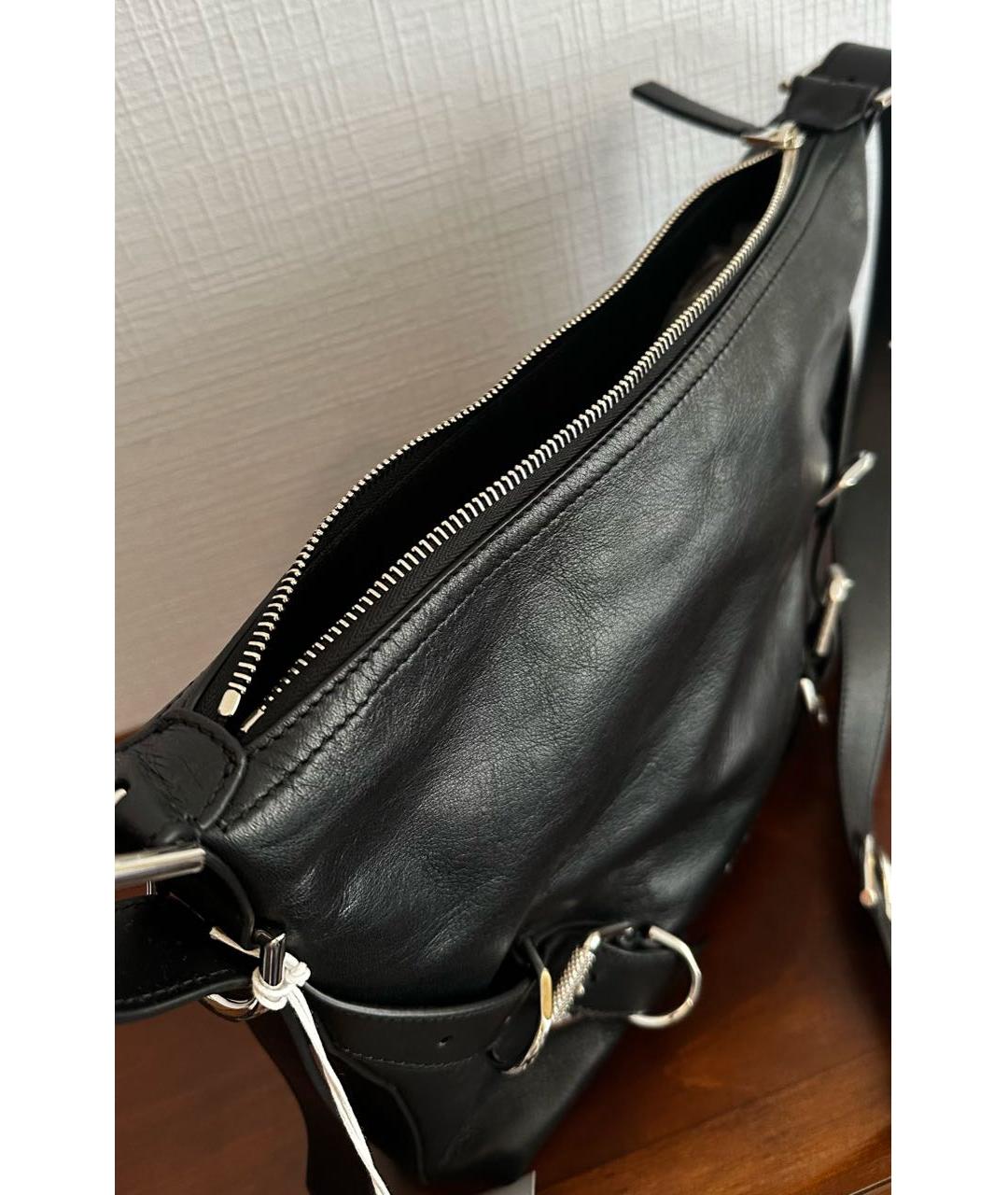 GIVENCHY Черная кожаная сумка на плечо, фото 2