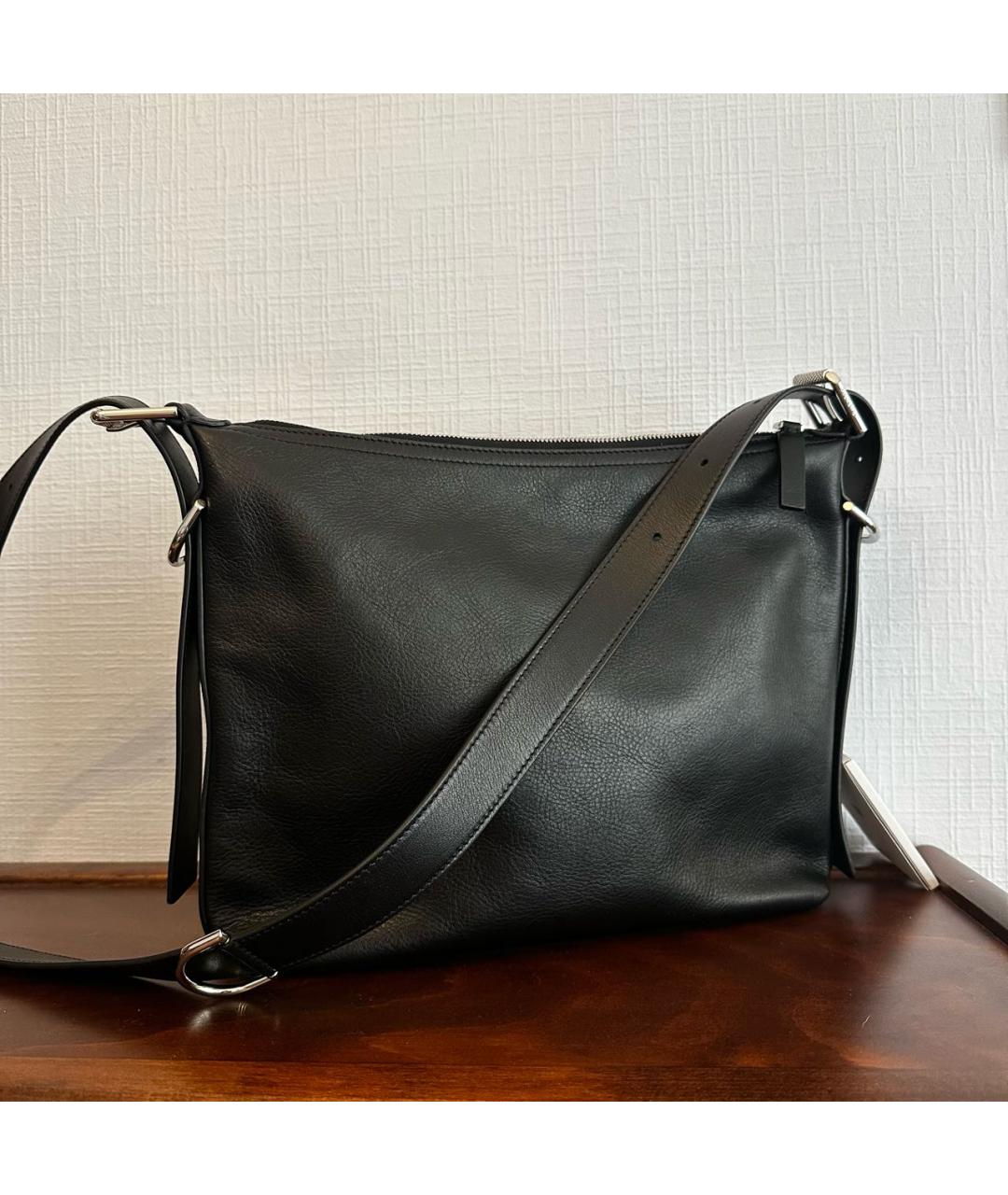 GIVENCHY Черная кожаная сумка на плечо, фото 3