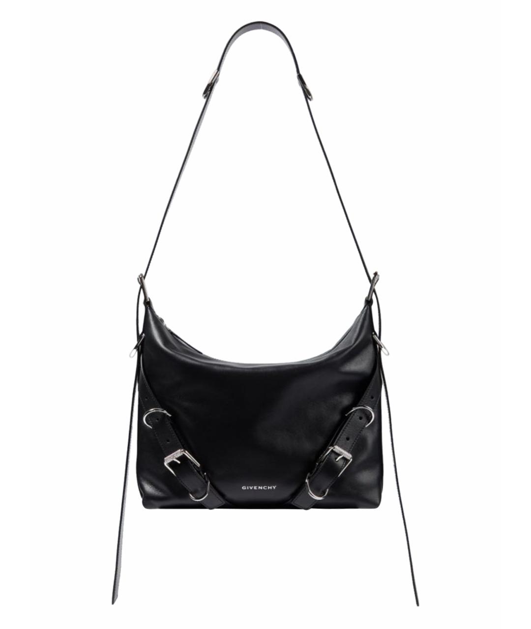 GIVENCHY Черная кожаная сумка на плечо, фото 1