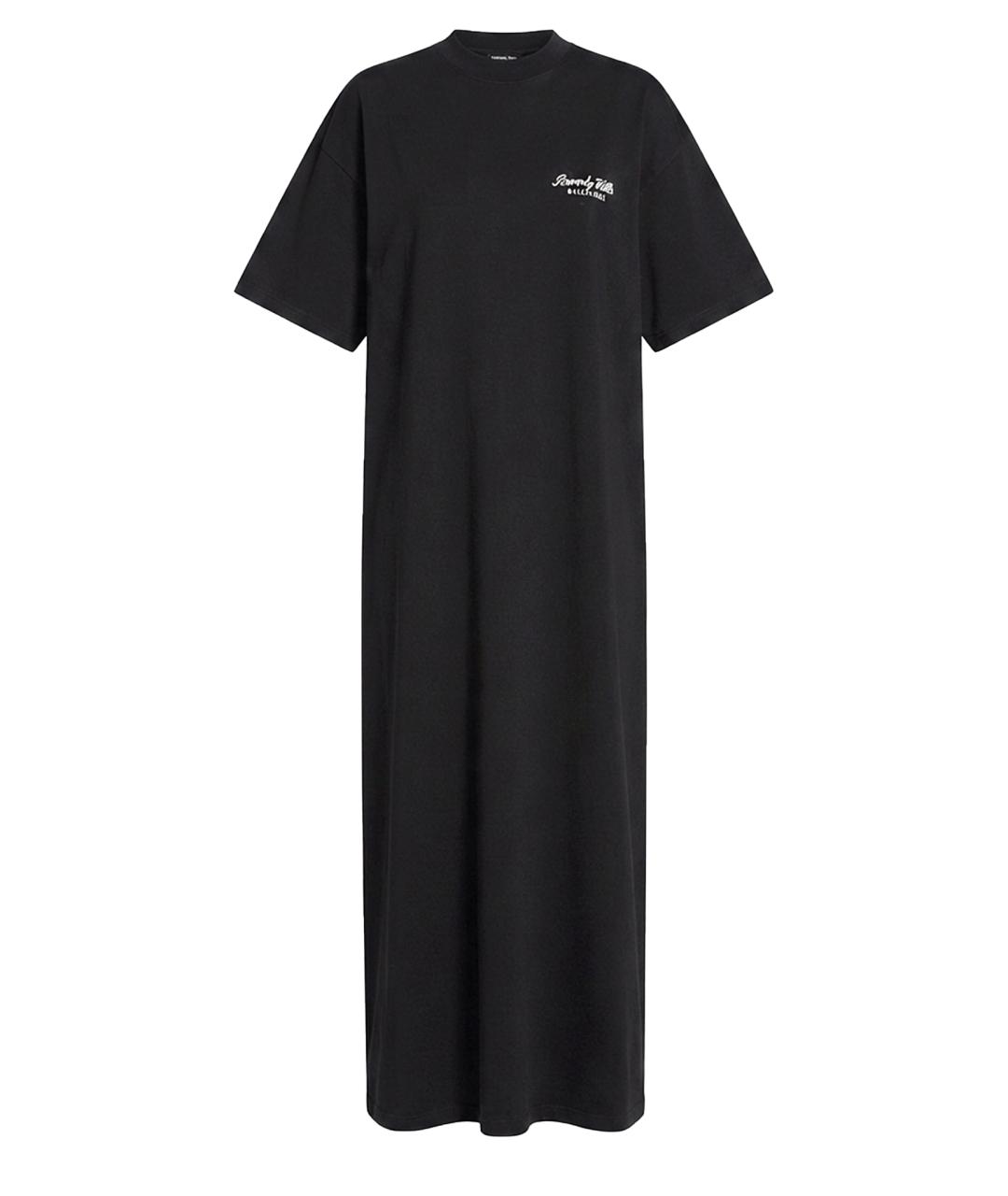 BALENCIAGA Черное хлопковое повседневное платье, фото 1
