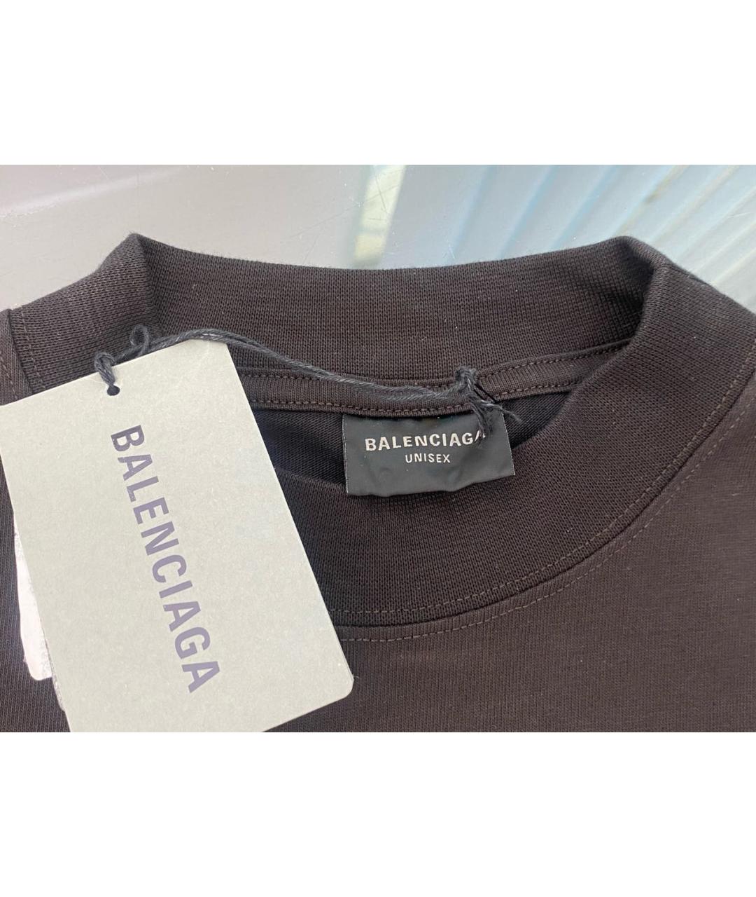 BALENCIAGA Черное хлопковое повседневное платье, фото 3