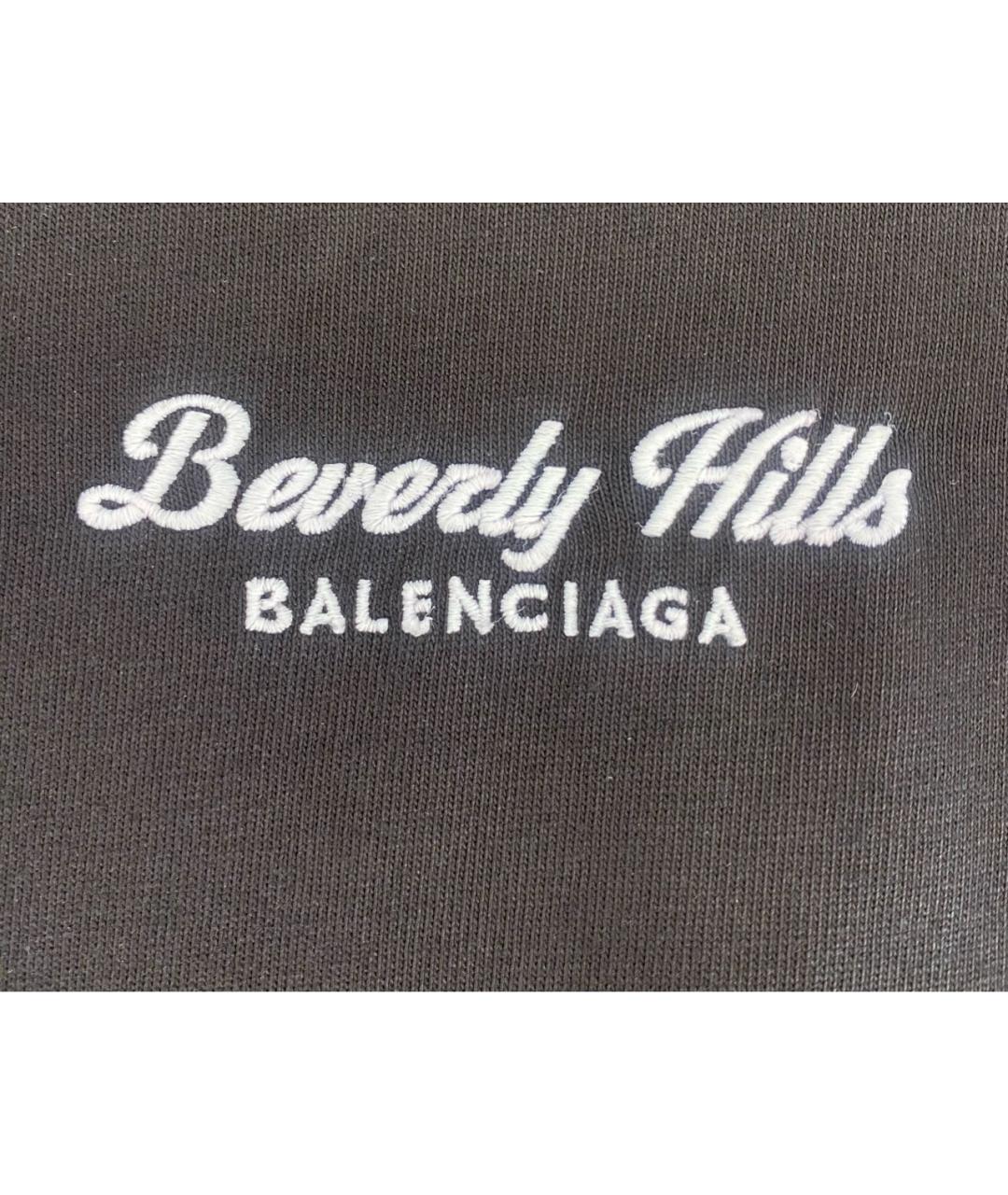 BALENCIAGA Черное хлопковое повседневное платье, фото 4