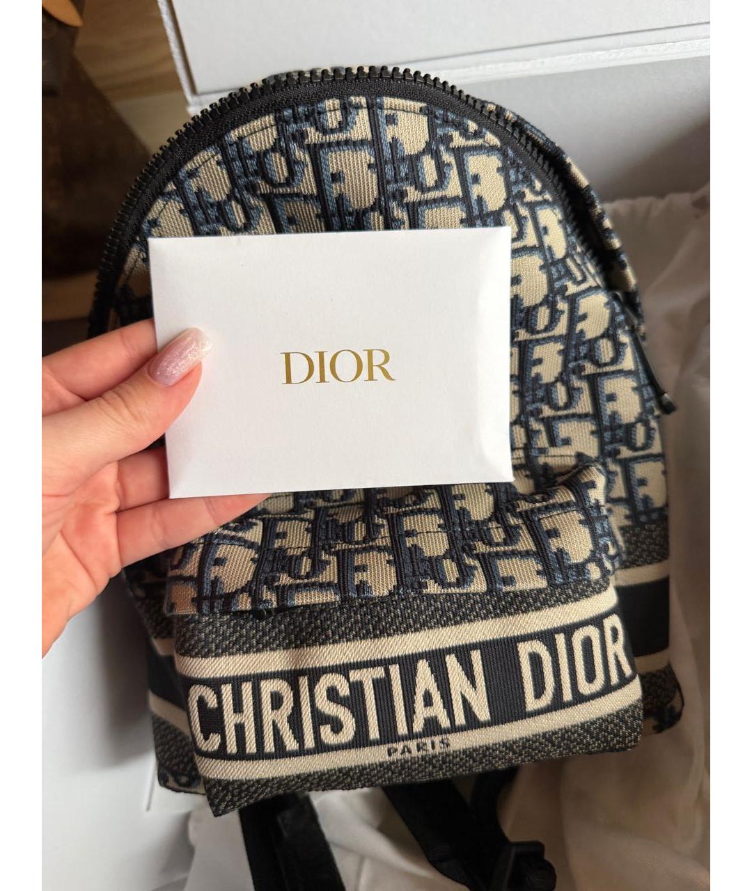 CHRISTIAN DIOR Темно-синий рюкзак, фото 6