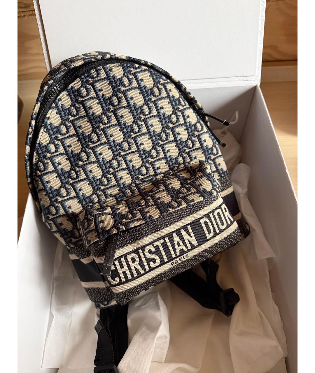 CHRISTIAN DIOR Темно-синий рюкзак, фото 4