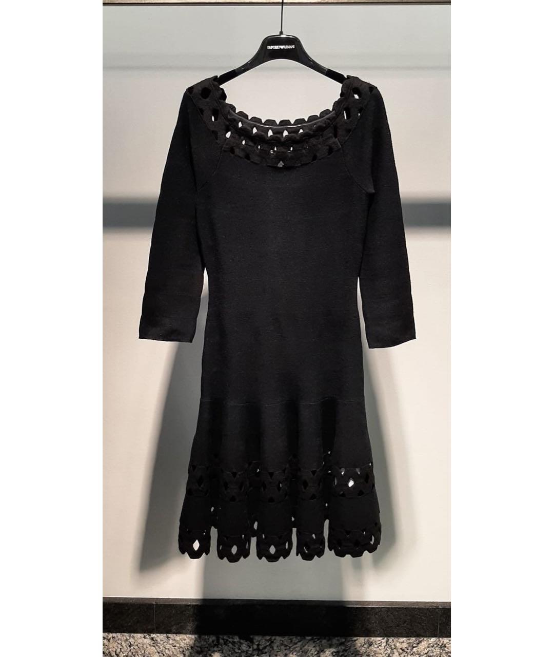 EMPORIO ARMANI Черное повседневное платье, фото 3