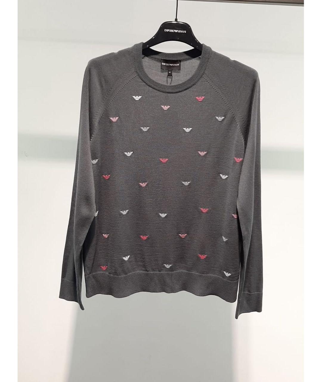 EMPORIO ARMANI Серый джемпер / свитер, фото 3