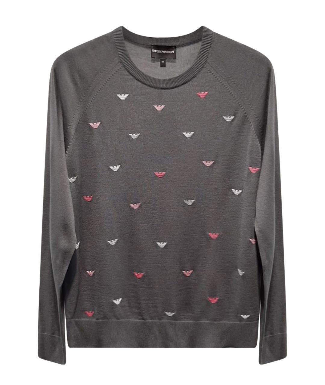 EMPORIO ARMANI Серый джемпер / свитер, фото 1