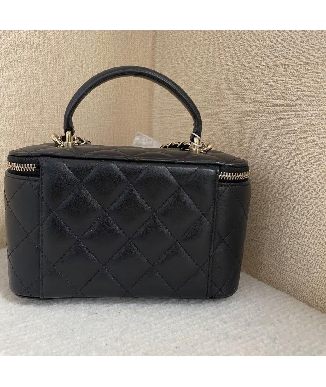 CHANEL Черная кожаная сумка через плечо, фото 4