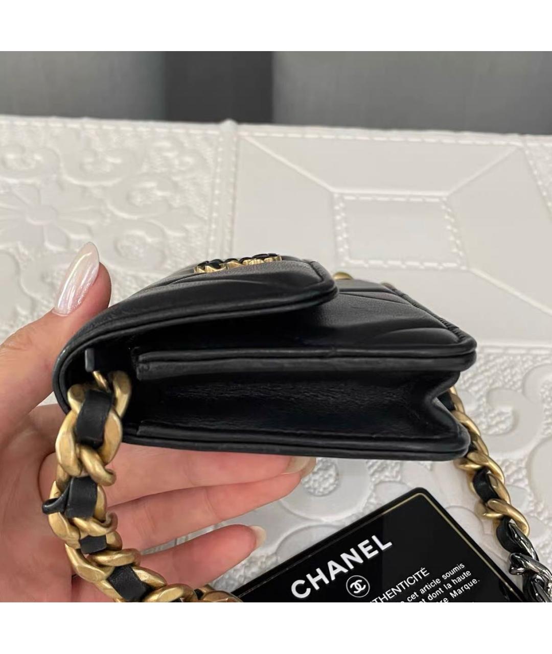 CHANEL Черная кожаная сумка через плечо, фото 2