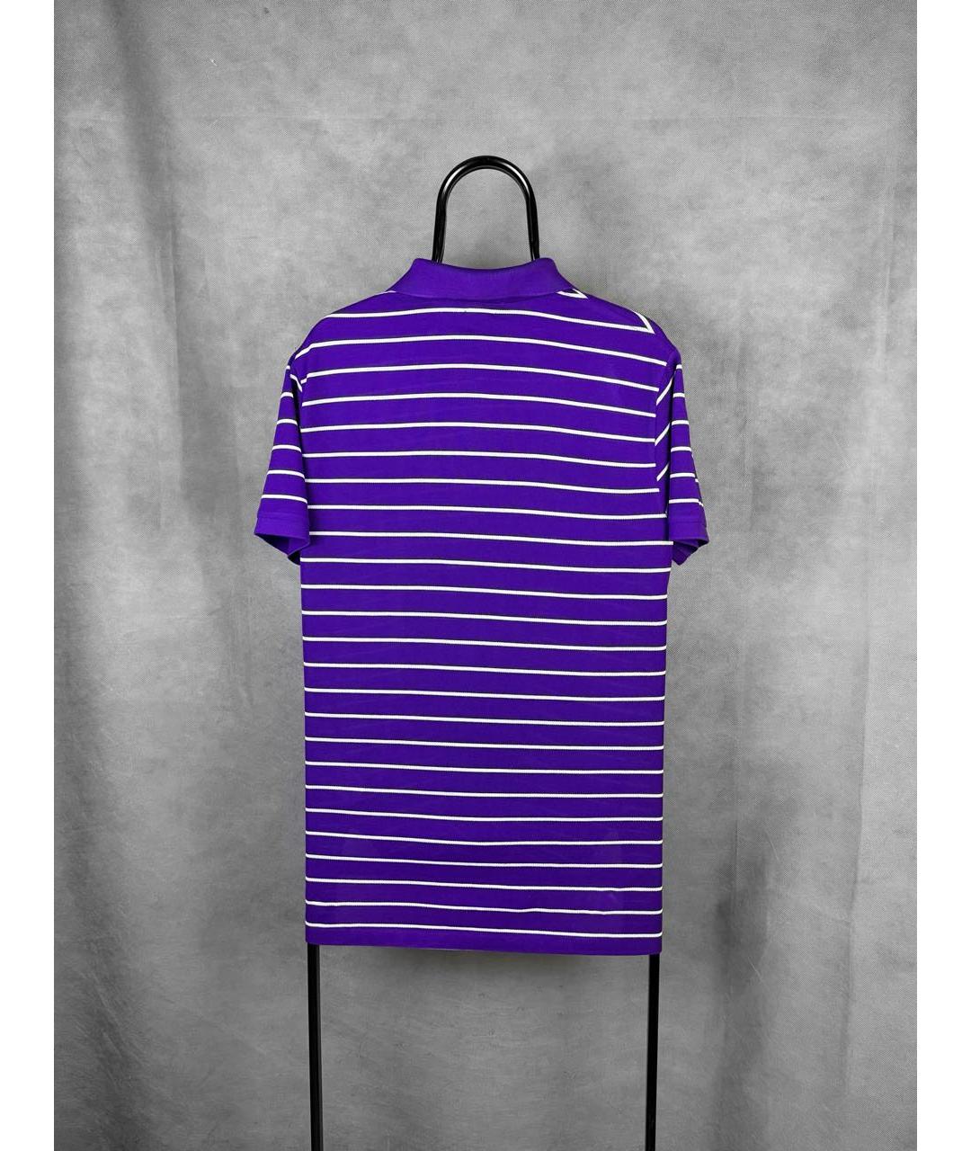 POLO RALPH LAUREN Фиолетовое хлопковое поло с коротким рукавом, фото 2
