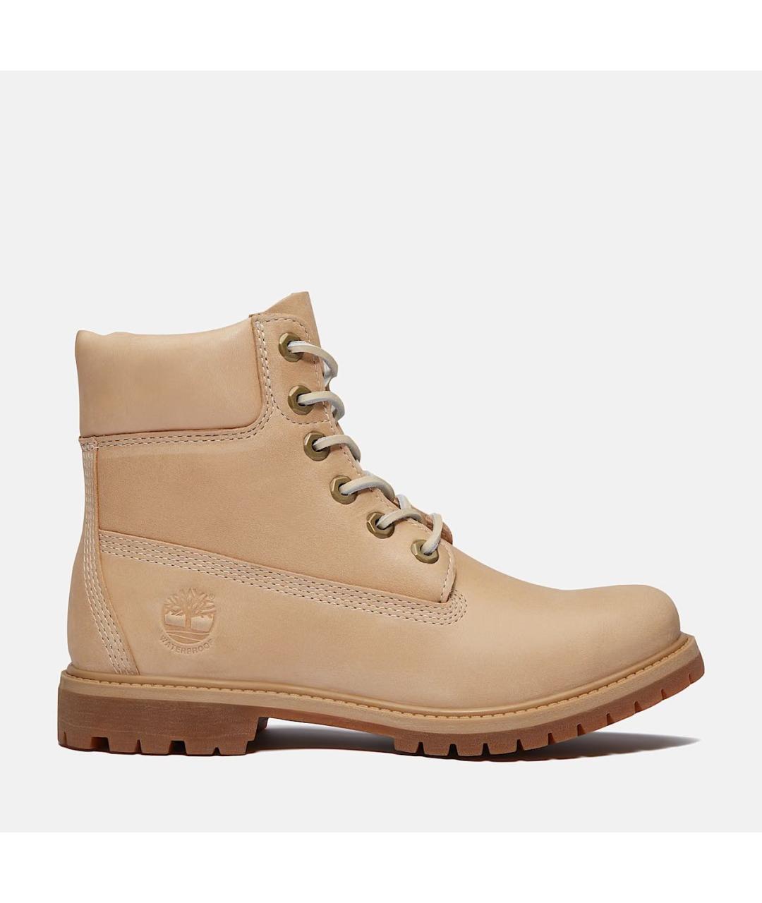 TIMBERLAND Бежевые кожаные ботинки, фото 9