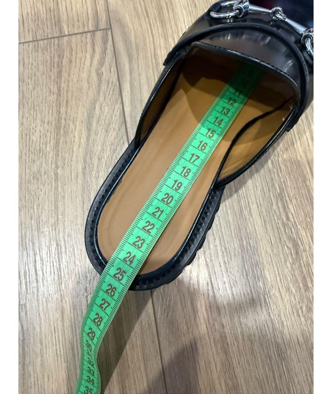 GUCCI Черные кожаные сабо, фото 4