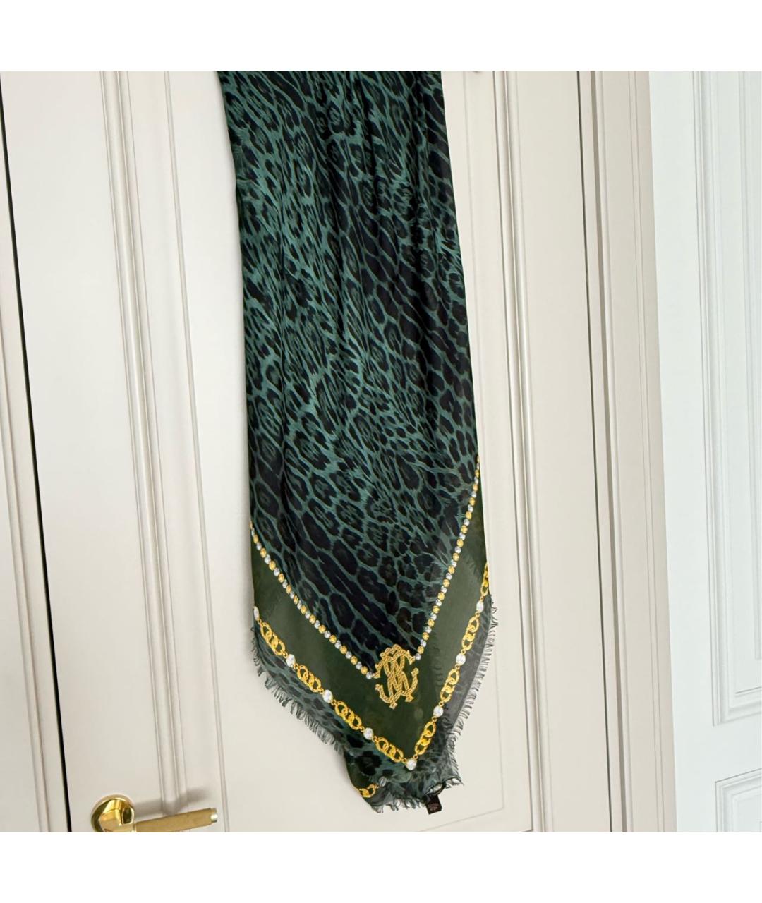 ROBERTO CAVALLI Зеленый платок, фото 4