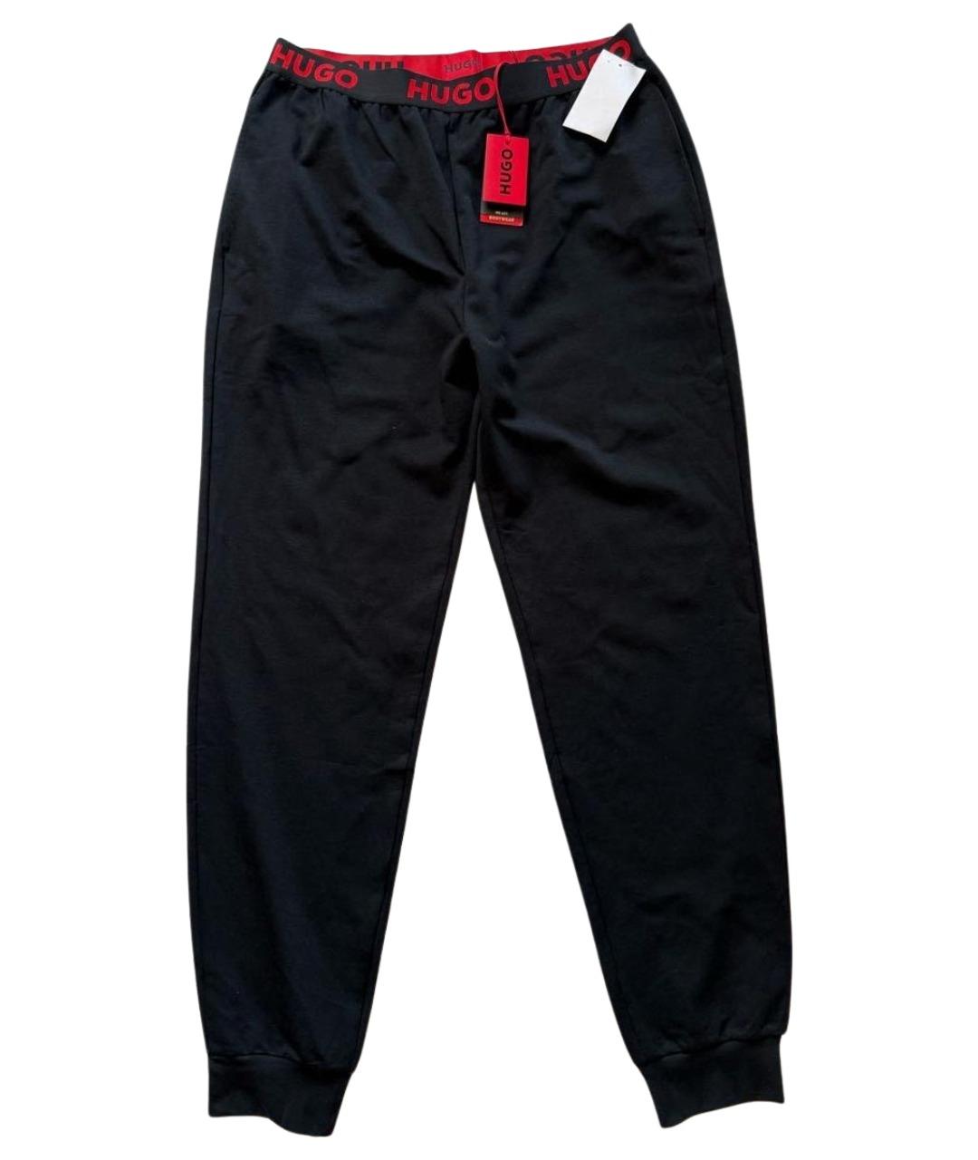 HUGO BOSS Черные хлопковые спортивные брюки и шорты, фото 1