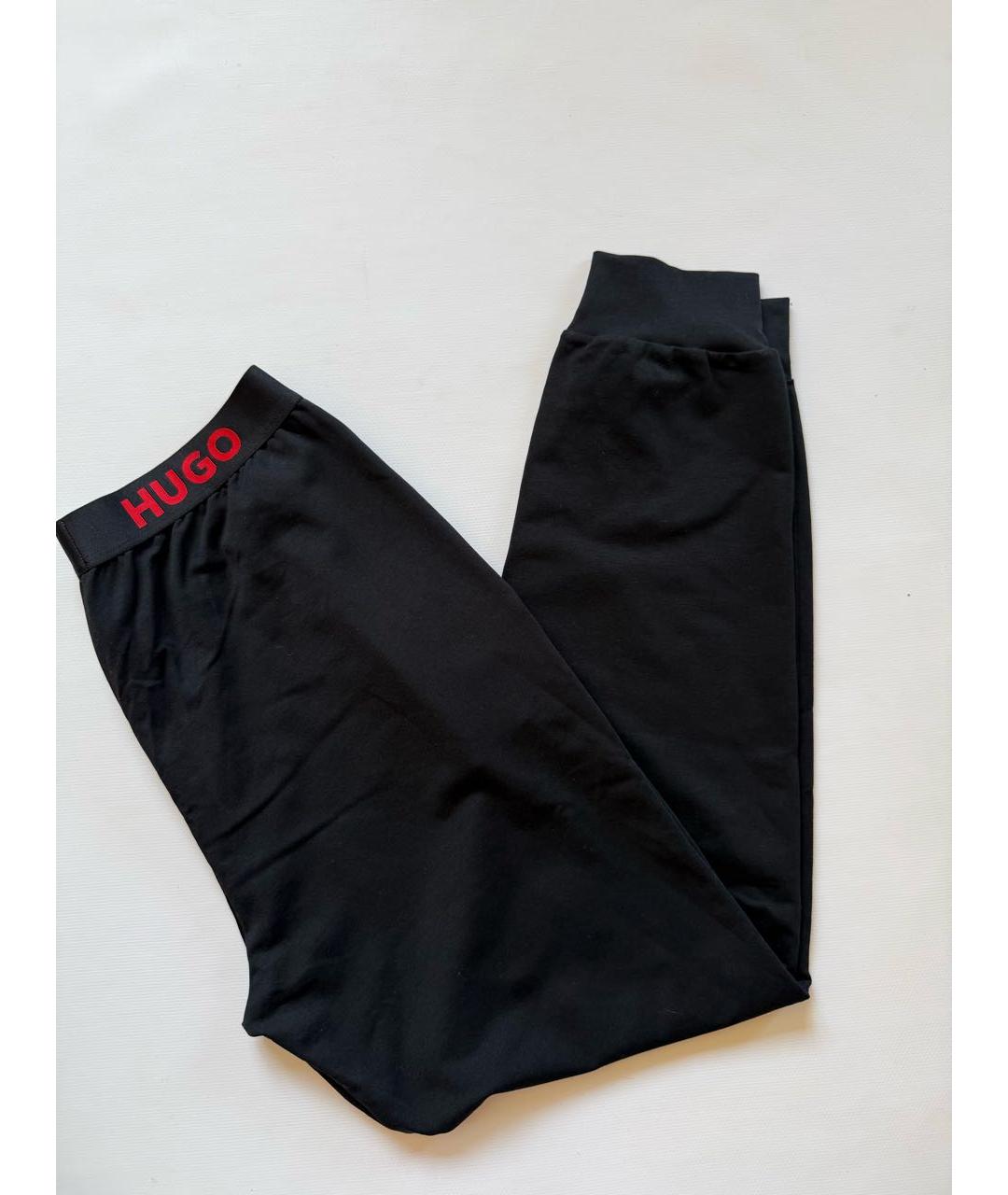 HUGO BOSS Черные хлопковые спортивные брюки и шорты, фото 2