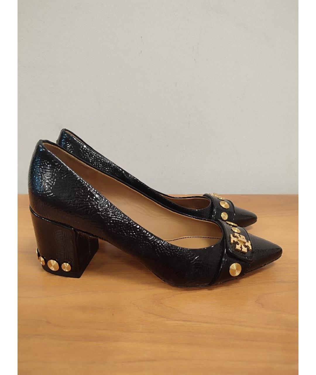 TORY BURCH Черные туфли из лакированной кожи, фото 9