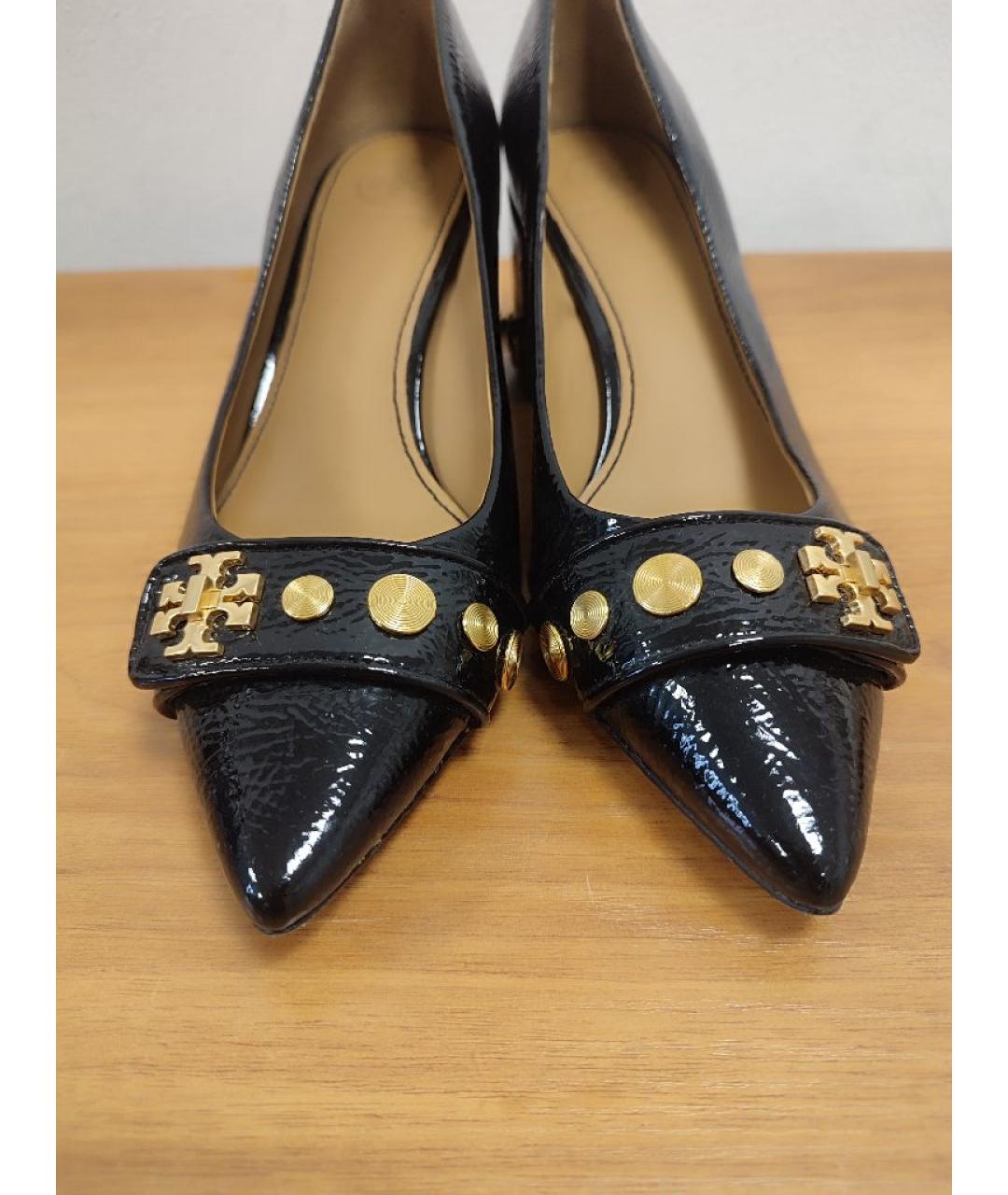 TORY BURCH Черные туфли из лакированной кожи, фото 5