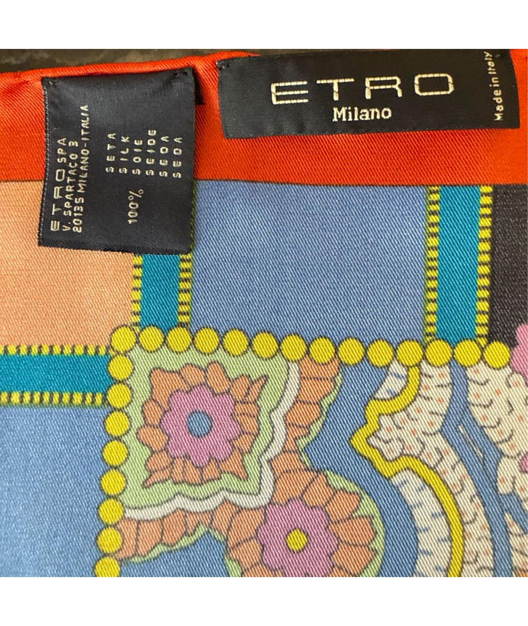 ETRO Мульти шелковый платок, фото 2