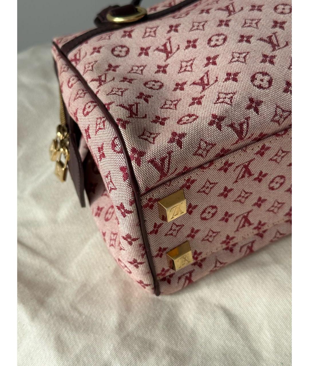 LOUIS VUITTON Розовая тканевая сумка через плечо, фото 3