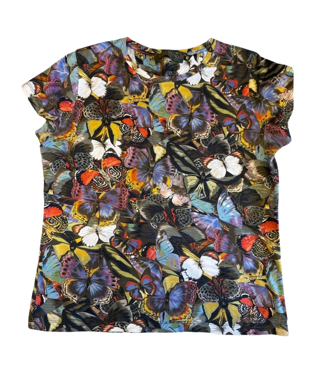 VALENTINO Хаки хлопковая футболка, фото 1