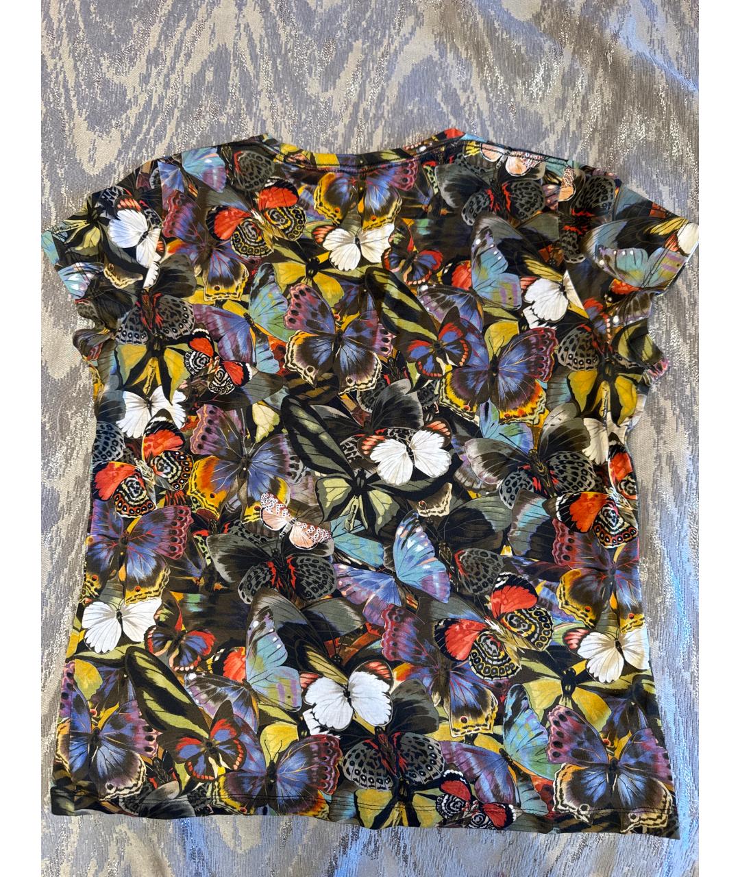 VALENTINO Хаки хлопковая футболка, фото 2