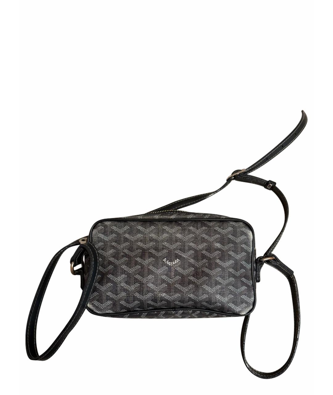 GOYARD Серая сумка через плечо из канвы, фото 1