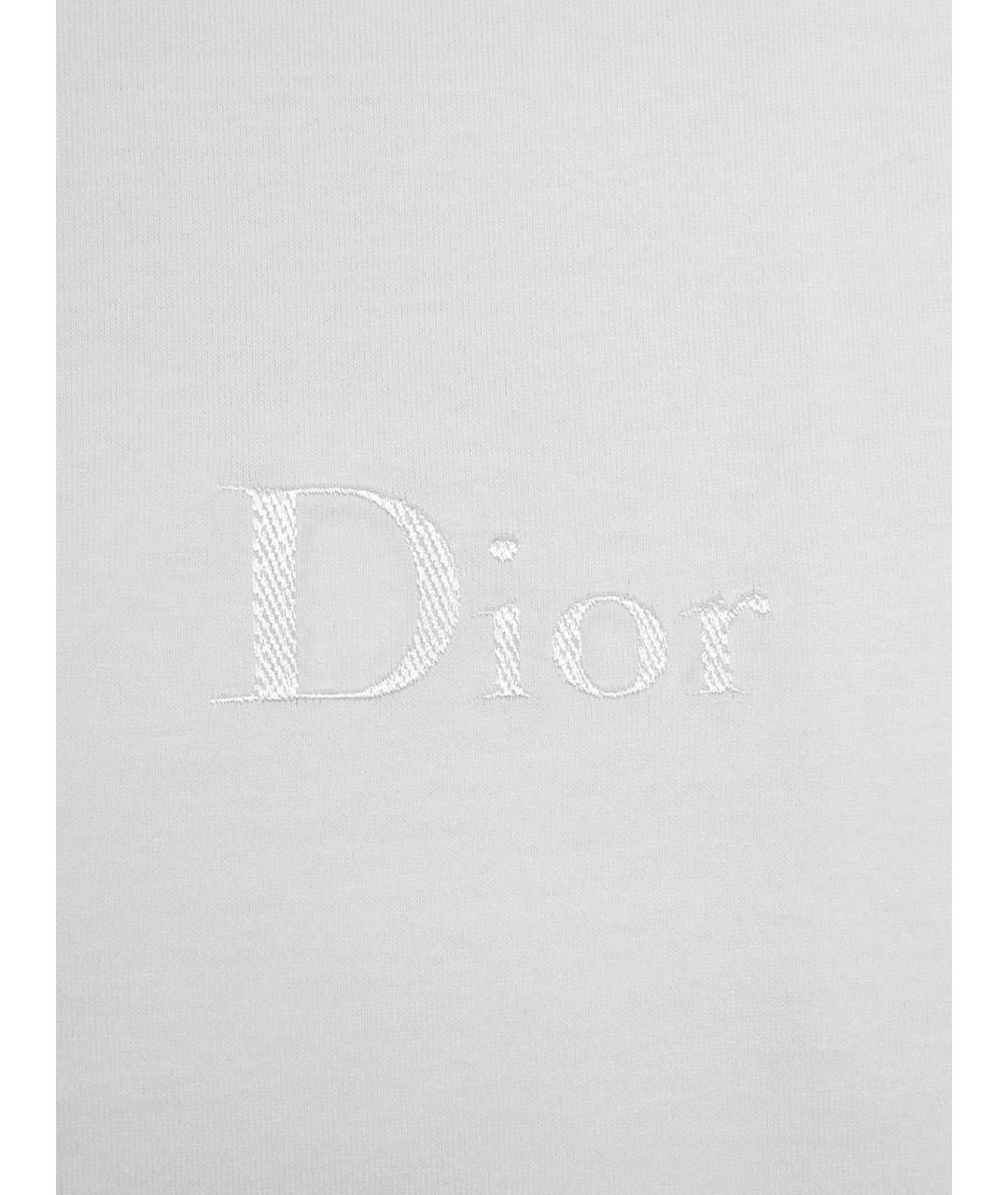 CHRISTIAN DIOR Белая хлопковая футболка, фото 4