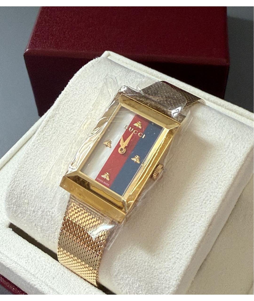 GUCCI Золотые часы, фото 2