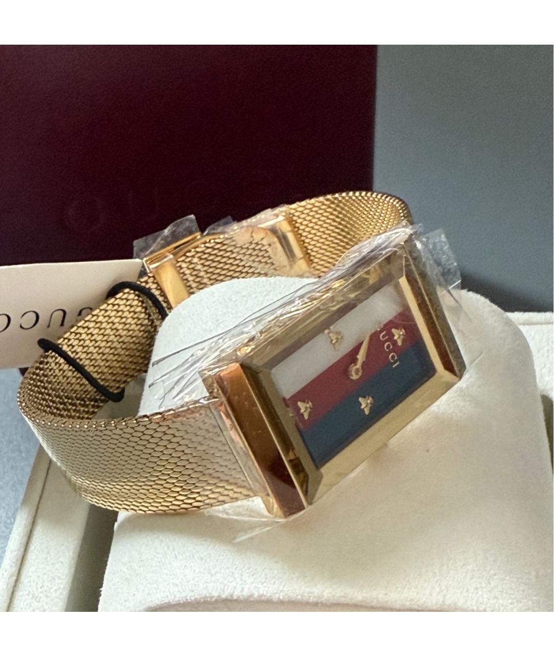 GUCCI Золотые часы, фото 3