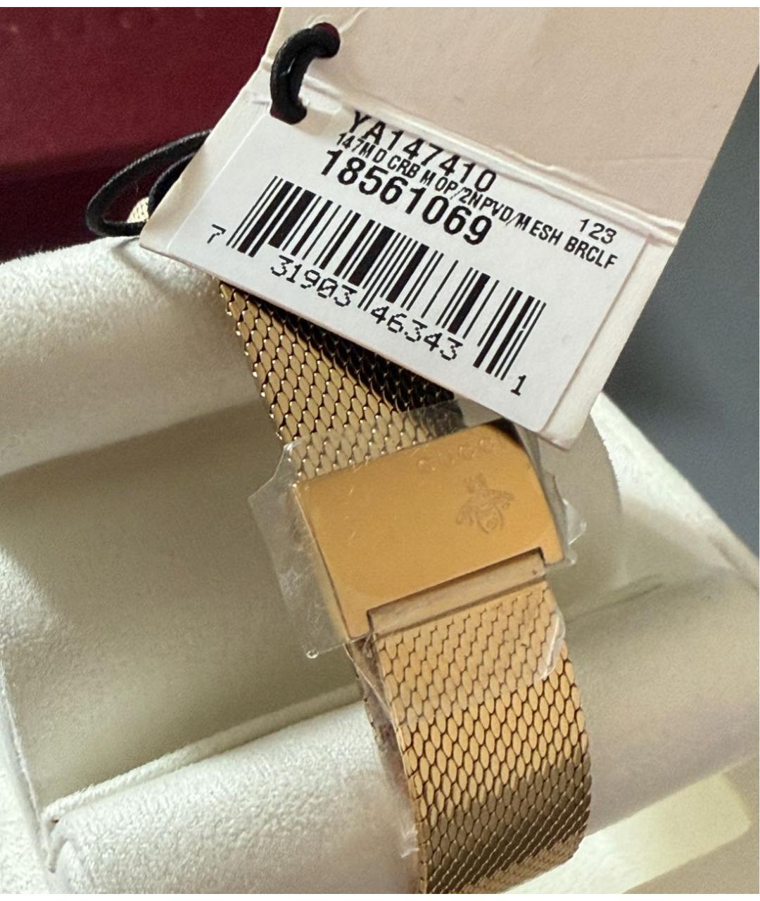 GUCCI Золотые часы, фото 6