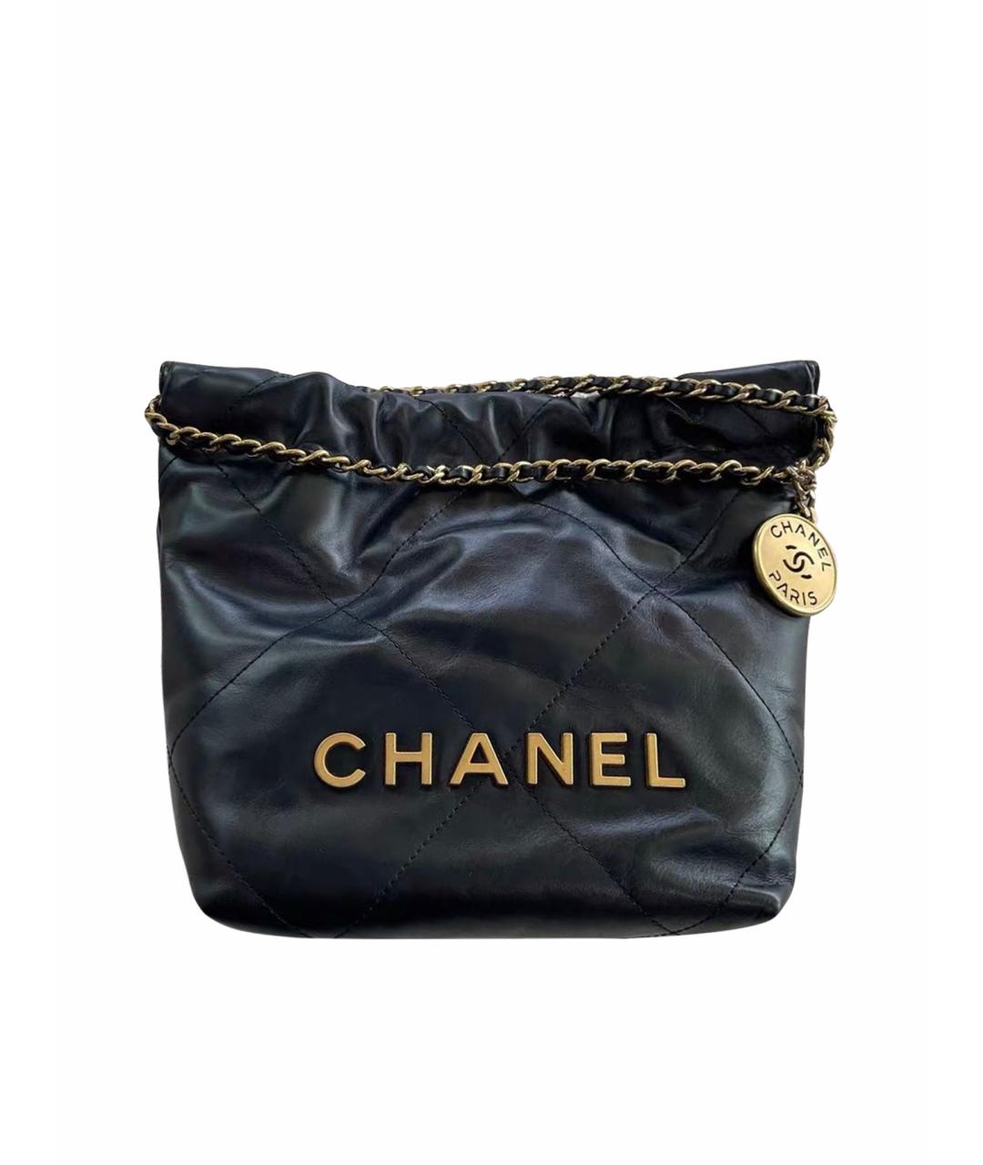 CHANEL Черная кожаная сумка тоут, фото 1