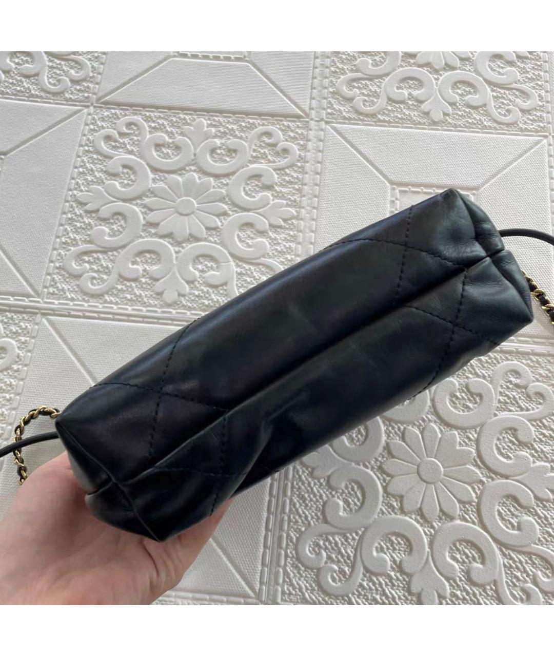 CHANEL Черная кожаная сумка тоут, фото 2