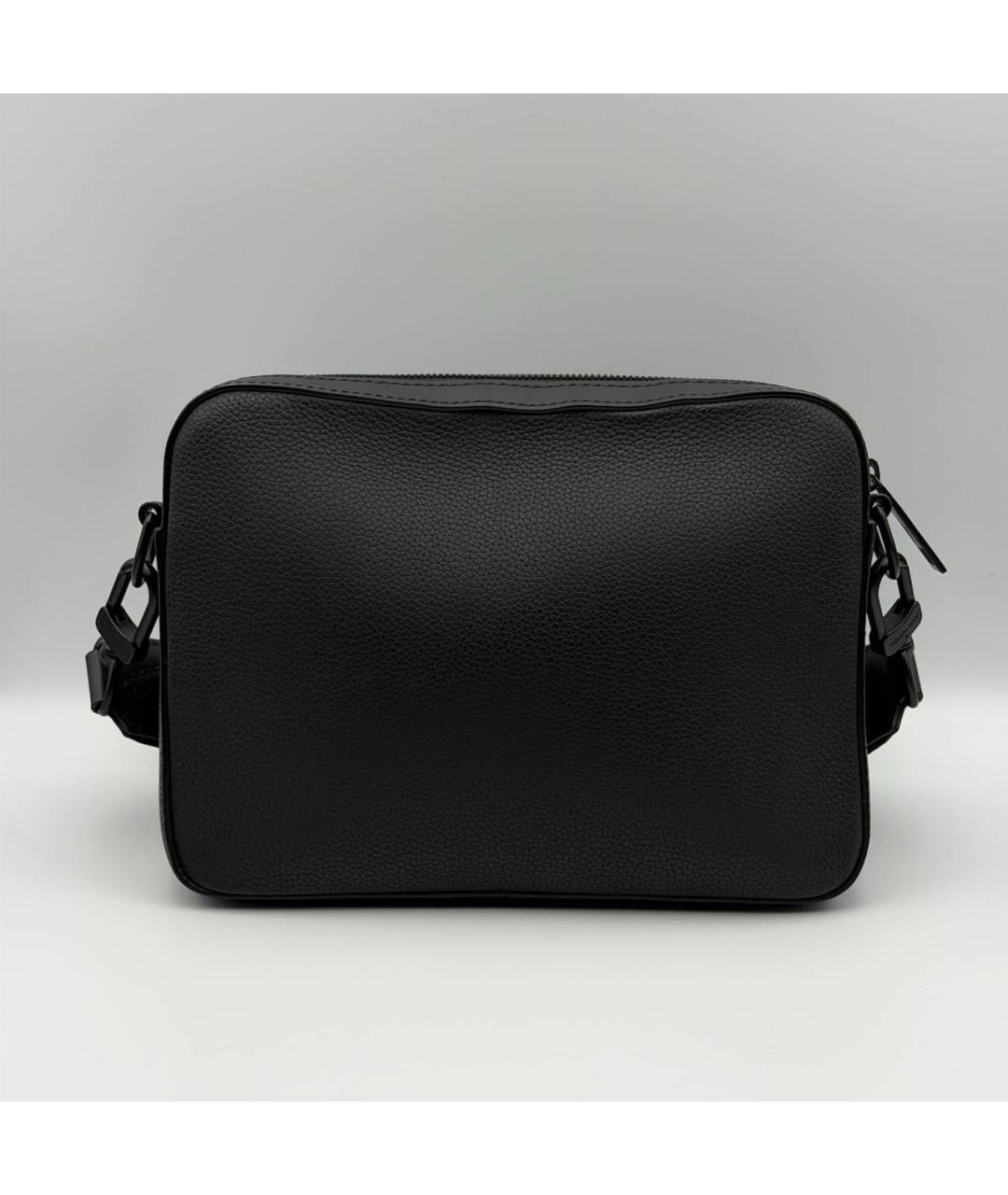 LOUIS VUITTON Черная кожаная сумка на плечо, фото 2