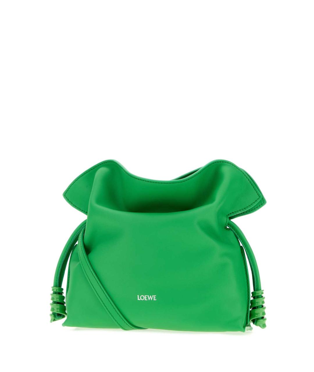 LOEWE Зеленая кожаная сумка через плечо, фото 2