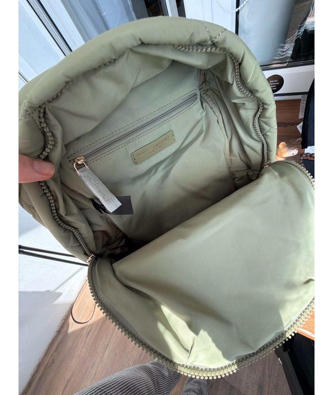 MARC JACOBS Хаки нейлоновый рюкзак, фото 4