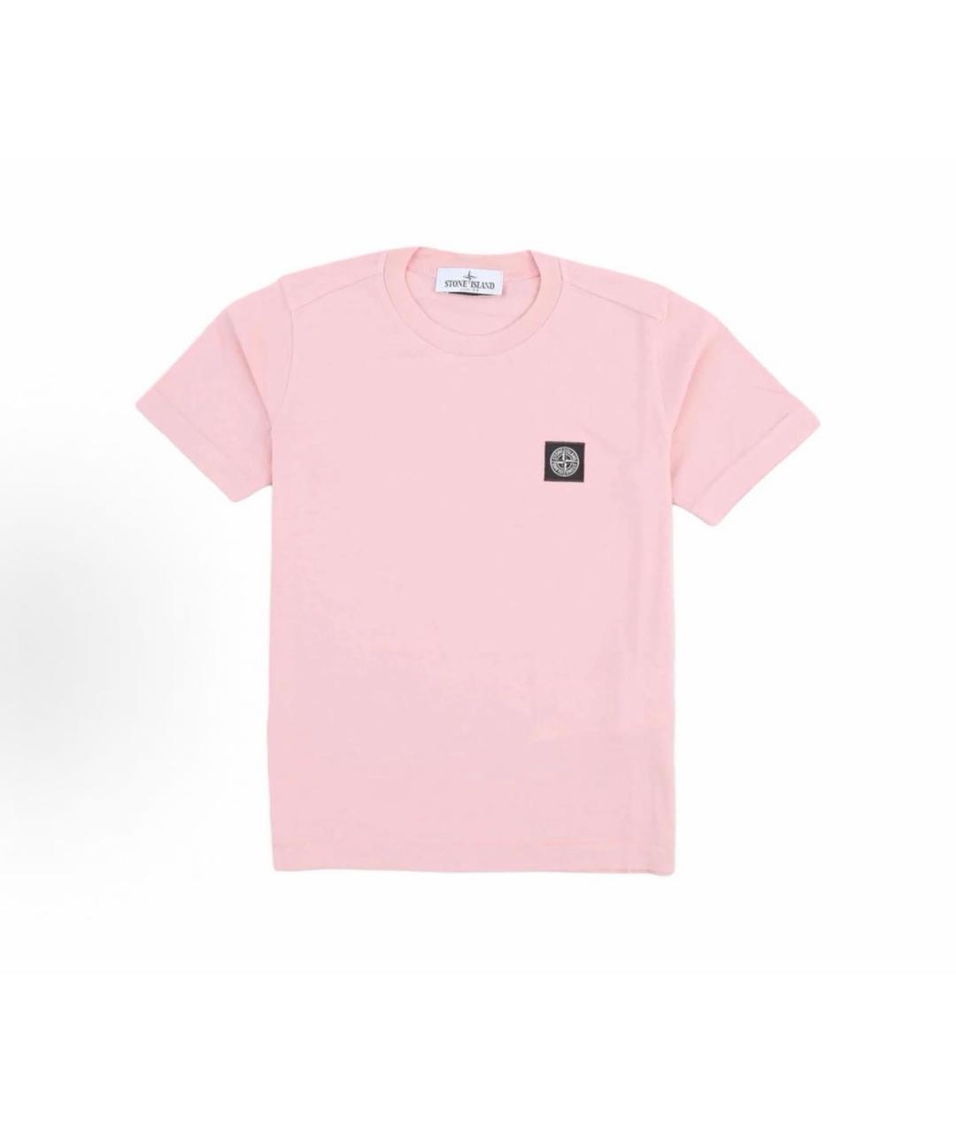 STONE ISLAND Розовая хлопковая детская футболка, фото 6